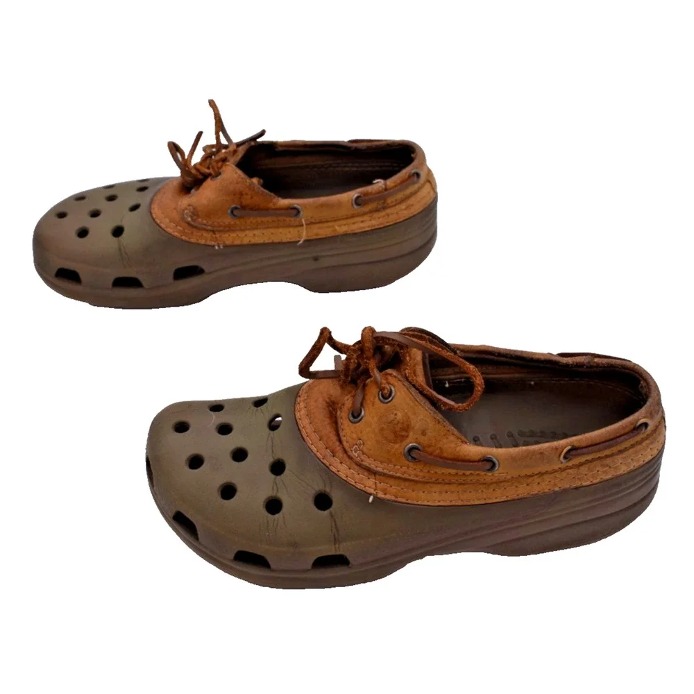 CROCS Unisex Islander Pitcrew Sport Slip On Boat Shoe Mens 8 Womens 10